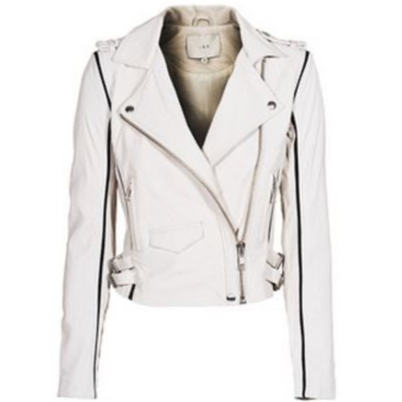 iro white leather jacket